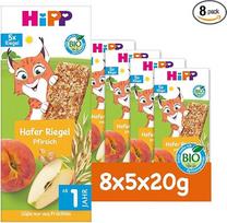 "HiPP Lynx" avižinis batonėlis "Peach", nuo 1 metų, 8 x (5 x 20 g)