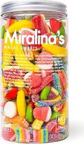 "Miralina" - Halal saldainių dėžutė - spalvota skarda (1 kg) - vaisių kramtomosios gumos mišinys - su Halal sertifikatu - be kiaulienos želatinos - 1 kg biri pakuotė - kramtomieji meškiukai