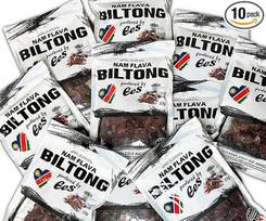 "Nam Flava" - "Original Biltong" iš Namibijos - 0,5 kg (10 x 50 g) - jautienos džiovinta mėsa, daug baltymų