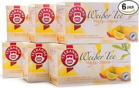 "Teekanne" baltoji arbata "Mango Lemon" 6 pakuotės (6 x 20 arbatos maišelių) 6 x 25 g