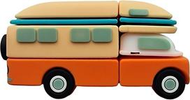 "Ulticool Retro Motorhome" USB atmintinė 32GB - senovinė - skirta kelionėms, stovyklavimui, automobiliui, kemperiniam autobusui ir karavanui - kelionių įtaisas paaugliams, skaitmeniniams klajokliams ir "Vanlife" gerbėjams - mergaitėms ir berniukams