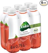 "Volvic" ekologiška vaisių arbata - nealkoholinis gėrimas su vaisių arbatos užpilu ir raudonųjų vaisių skoniu - be cukraus ir be kalorijų - 6 x 0,75 l