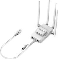 "Vonets VAR1200-H" pramoninis gigabitinis mini dviejų dažnių išmanusis "WiFi" tiltas/LAN maršrutizatorius/WiFi-Eterneto adapteris 1200Mbps su 1 aušinimo ventiliatoriumi, 2 Gigabit LAN, 1 Gigabit RJ45, PoE/DC maitinimo palaikymas