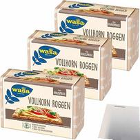"Wasa" pilno grūdo traškios duonos traškūs 100 % pilno grūdo grūdai, kuriuose gausu skaidulų 3 pakuotės (3 x 260 g pakuotė) + usy Block