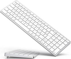 "Yivandi" belaidė "Bluetooth" klaviatūra "Mac OS" - JAV išdėstymas, žirkliniai klavišai, tikslus įvedimas, įkraunama baterija, itin ilgas darbo laikas, suderinama su "iMac/MacBook