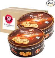 2 daniškų sviestinių sausainių rinkinys Sausainiai, pyragaičių mišinys - šokoladiniai sausainiai su šokolado drožlėmis 908 g