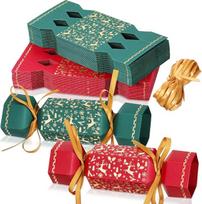 50 pakuočių Kalėdų krekerių Kalėdų vakarėlio stalo svečių dovana Snaigės elnias DIY Kalėdų vakarėlio krekeris Kalėdos Nėra Snap Party Favor Xmas Cracker dėžutės Kalėdų atostogoms