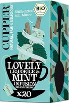 CUPPER Ekologiška vaistažolių arbata "Lovely Liquorice & Mint", 20 nebalintų arbatos maišelių, ekologiška, sąžininga prekyba