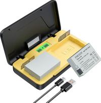 ENEGON LP-E8 dvigubos baterijos (1800 mAh) ir 20 W talpos greitojo įkroviklio rinkinys, suderinamas su "Canon EOS Rebel T2i T3i T4i T5i EOS 550D 600D 650D 700D Kiss X4 X5 X6 X6i X7i" fotoaparatu