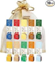 GUSTONE. "MoMe" geriamojo šokolado "Coc-o-lait on a Stick" 10 rūšių dovanų rinkinys (10 vnt.)
