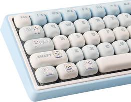 JakeTsai 143 klavišų PBT dangteliai, MOG profilio dangteliai, dažiklinė sublimacija, individualaus ANSI išdėstymo klavišų dangtelių rinkinys, suderinamas su "Cherry MX" jungikliais, mechaninės klaviatūros
