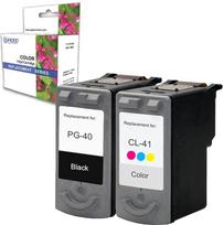 Kasetė suderinama su "Canon" PG-40 XL + CL-41 XL juodos spalvos PG-40XL ir CL-41XL "Pixma" spausdintuvų MP140 MP160 MP150 kasetėmis