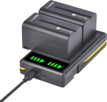 NP-F750 akumuliatorius su įkrovikliu, skirtas "Sony" NP F750 F770 F550 F530 F750 F750 F730 F950 F960 F970, CCD SC5 TRV80PK TRV820 SC55 TRV81 TRV820K SC650 K TRV81 5 TR3 TRV82 VX200 TR516 CCD-TRV87