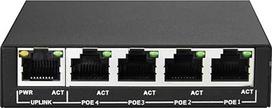 PS504 - mini PoE komutatorius, 5 RJ45 LAN prievadai, 4 PoE RJ45 LAN prievadai, 802.3af, 48 V, 60 W