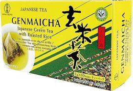 UJINOTSUYU žalioji arbata su skrudintais apvaliųjų grūdų ryžiais, Genmaicha (1 x 20g - 10 maišelių po 2g)
