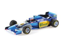 PRE-ORD3R Minichamps Modeliukas 1/18 1995 Benetton Renault B195 Michael Schumacher Winner Belgian GP, blue/white/yellow