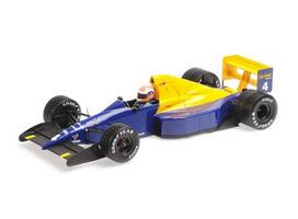 PRE-ORD3R Minichamps Modeliukas 1/18 1989 Tyrrel Ford 018 Johnny Herbert Belgian GP, blue/yellow