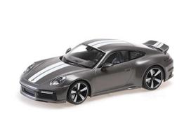 PRE-ORD3R Minichamps Modeliukas 1/18 2022 Porsche 911 Sport Classic, grey metallic