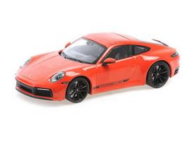 PRE-ORD3R Minichamps Modeliukas 1/18 2019 Porsche 911 Carrera 4S, orange