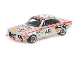 PRE-ORD3R Minichamps Modeliukas 1/18 1972 BMW 2800 CS Team Schnitzer Motul #49 Herzog/Heyer 24H Spa Francorchamps, silver/orange