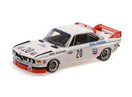 PRE-ORD3R Minichamps Modeliukas 1/18 1973 BMW 3.0 CSL #20 Brun/Kocher 24hrs SPA, white/blue/red