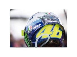 PRE-ORD3R Minichamps Modeliukas 1/8 2020 AGV Helmet Valentino Rossi MotoGP Misano Race 2, white/blue