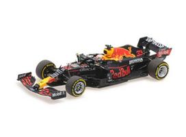 PRE-ORD3R Minichamps Modeliukas 1/43 2021 Oracle Red Bull Racing Honda RB16B Max Verstappen Winner Mexican GP 2021, blue/red/yellow