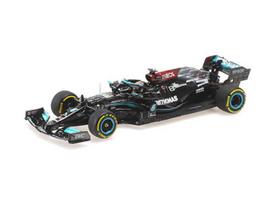 PRE-ORD3R Minichamps Modeliukas 1/43 2021 Mercedes-Benz AMG W12E Lewis Hamilton Winner Qutar GP, black