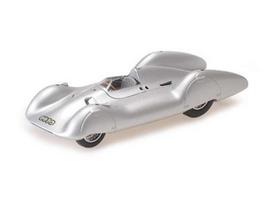 Minichamps Modeliukas 1/43 1935 Auto Union Typ D Stromline Hermann Paul Müller Nürburgring Test June 1935, silver