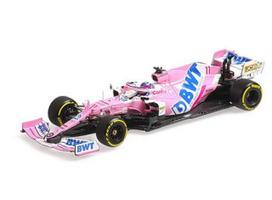 PRE-ORD3R Minichamps Modeliukas 1/43 2020 BWT Racing Point F1 Team Mercedes RP20 #11 Sergio Perez Launch Special, pink/blue