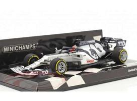 PRE-ORD3R Minichamps Modeliukas 1/43 2020 Scuderia Alpha Tauri Racing Honda AT1 #26 Daniil Kvyat Italian GP, silver/black