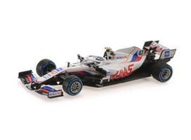 PRE-ORD3R Minichamps Modeliukas 1/43 2021 Uralkali Haas F1 Team VF-21, Mick Schumacher Belgium GP 2021, white/red/black
