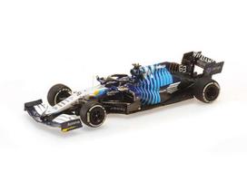 PRE-ORD3R Minichamps Modeliukas 1/43 2021 Williams Racing Mercedes FW43B George Russel Saudi Arabian GP, blue/white