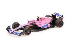 PRE-ORD3R Minichamps Modeliukas 1/43 2022 BWT Alpine F1 Team A522 Bahrain GP Esteban Ocon, pink/blue