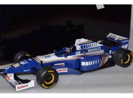 PRE-ORD3R Minichamps Modeliukas 1/43 1996 Williams Renault FW18 World Champion Dirty Version Damon Hill, blue/white