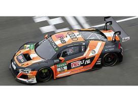 PRE-ORD3R Minichamps Modeliukas 1/43 2016 Audi R8 LMS PHOENIX RACING Pommer/Winkelhock ADAC GT Masters, black/orange