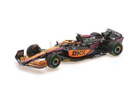 PRE-ORD3R Minichamps Modeliukas 1/43 2022 McLaren MCL36 #3 Daniel Ricciardo Singapore GP, orange/blue