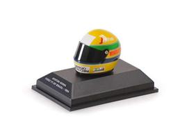 PRE-ORD3R Minichamps Modeliukas 1/8 1984 Helmet Ayrton Senna, First F1 Brazil GP, yellow/green