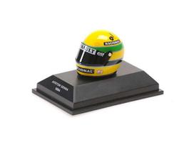 Minichamps Modeliukas 1/8 1994 Helmet Ayrton Senna, Last Race 01.05.1994, yellow