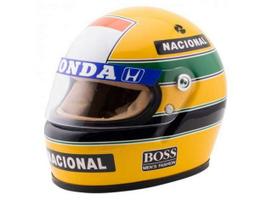 Minichamps Modeliukas 1/10 1988 Helmet Ayrton Senna, yellow/green