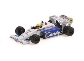 PRE-ORD3R Minichamps Modeliukas 1/43 1984 Toleman Hart TG183B Ayrton Senna 2nd Monaco GP, Dirty Version