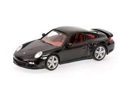 PRE-ORD3R Minichamps Modeliukas 1/87 2006 Porsche 911 Turbo (997), grey metallic