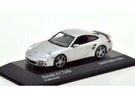 PRE-ORD3R Minichamps Modeliukas 1/87 2006 Porsche 911 Turbo (997), silver metallic