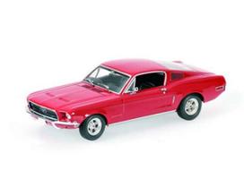 PRE-ORD3R Minichamps Modeliukas 1/87 1968 Ford Mustang Fastback 2+2, red