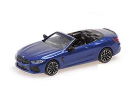 PRE-ORD3R Minichamps Modeliukas 1/87 2019 BMW 8-series cabriolet, blue metallic