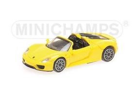 PRE-ORD3R Minichamps Modeliukas 1/87 2013 Porsche 918 Spyder, yellow