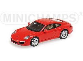 PRE-ORD3R Minichamps Modeliukas 1/87 2011 Porsche 911, red