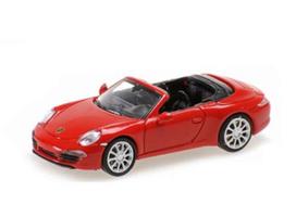 PRE-ORD3R Minichamps Modeliukas 1/87 2013 Porsche 911 Cabriolet, red