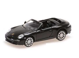 PRE-ORD3R Minichamps Modeliukas 1/87 2013 Porsche 911 Cabriolet, black