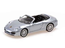 PRE-ORD3R Minichamps Modeliukas 1/87 2013 Porsche 911 Cabriolet, silver